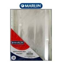 PLASTIC POCKETS MARLIN MULTIPUNCH A4 100 40MIC