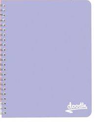 NOTEBOOK A4 DOODLE WIRO LAVENDAR