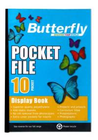 BUTTERFLY POCKET FILE A4 10 PAGE