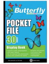 BUTTERFLY POCKET FILE A4 30 PAGE
