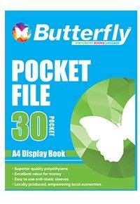BUTTERFLY POCKET FILE A4 30 PAGE