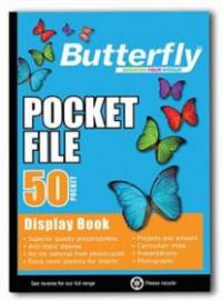 BUTTERFLY POCKET FILE A4 50 PAGE