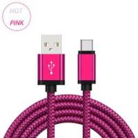 CABLE TYPE-C 1.8M FASHION SERIES VOLKANO LUMO- PINK