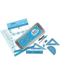 MATH SET OXFORD HELIX 10PC BLUE