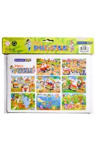 PUZZELS WOODEN 12 PCS