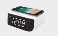 BLUETOOTH CLOCK RADIO W/WIRELESS CHARGING