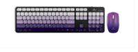 RECHARGEABLE KEYBOARD AND MOUSE COMBO VOLKANO PRISM SERIES BT DUAL MODE - GREY